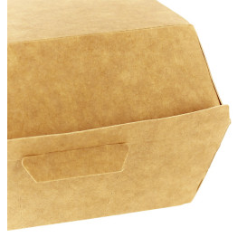 Hamburger Box Kraft 12x12x7 cm (25 Stück)