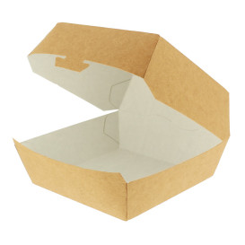 Hamburger Box Kraft XXL 14,5x14,5x8 cm (25 Stück)
