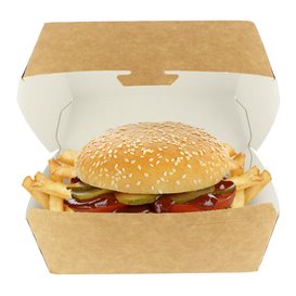 Hamburger Box Kraft Mega 16,5x18x9cm (25 Stück)