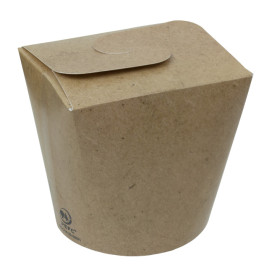 Faltbox Pappe Kraft "To Go" 800ml (500 Stück)