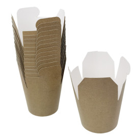 Faltbox Pappe Kraft "To Go" 800ml (50 Stück)
