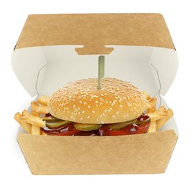 Hamburger Box Kraft Mega 16,5x18x9cm (200 Stück)