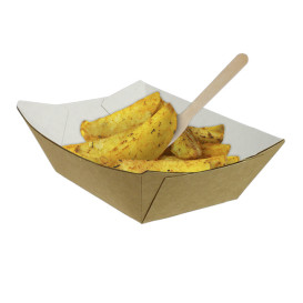 Mini-Snack-Gabel aus Naturholz 12cm (100 Stück)