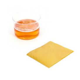 Papierservietten "Cocktail" gelb 20x20cm (100 Stück)