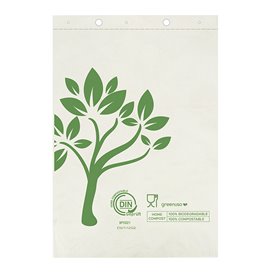 Flachbeutel Markt Block Home Compost “Be Eco!” 23x33cm (100 Stück)