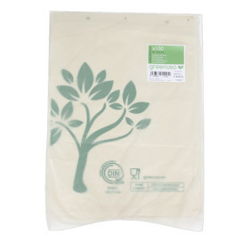 Flachbeutel Markt Block Home Compost “Be Eco!” 30x40cm (2.000 Stück)