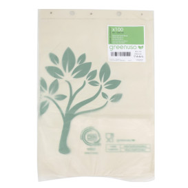 Flachbeutel Markt Block Home Compost “Be Eco!” 23x33cm (3.000 Stück)
