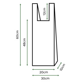 Hemdchenbeutel Tasche Home Compost “Be Eco!” 30x60cm 14µm (2.000 Stück)