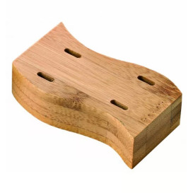 Spießhalter aus Bambus für Spieße "Golf" 8x4cm (10 Stück)