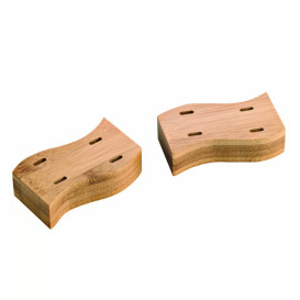 Spießhalter aus Bambus für Spieße "Golf" 8x4cm (10 Stück)