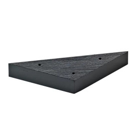 Spießhalter aus Bambus Schwarz 140x80mm (10 Stück)