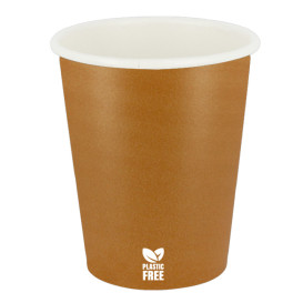 Plastikfreier Pappbecher 7 Oz/210ml "Karamell" Ø7cm (1.000 Stück)