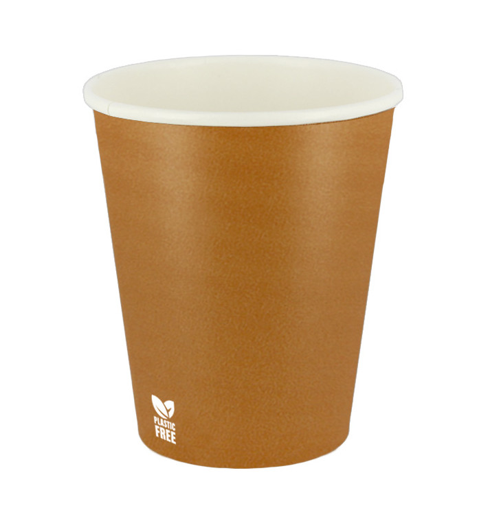 Plastikfreier Pappbecher 8 Oz/240ml "Karamell" Ø8,0cm (50 Stück) Plastikfreier Pappbecher 8 Oz/240ml "Karamell" Ø8,0cm (50 Stück)