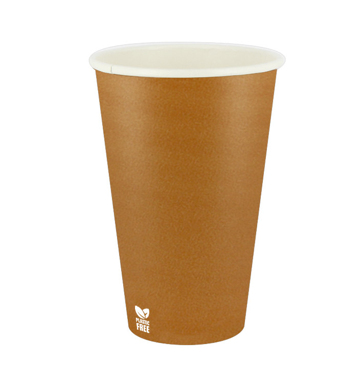 Plastikfreier Pappbecher 12 Oz/360ml "Karamell" Ø8cm (1.000 Stück) Plastikfreier Pappbecher 12 Oz/360ml "Karamell" Ø8cm (1.000 Stück)
