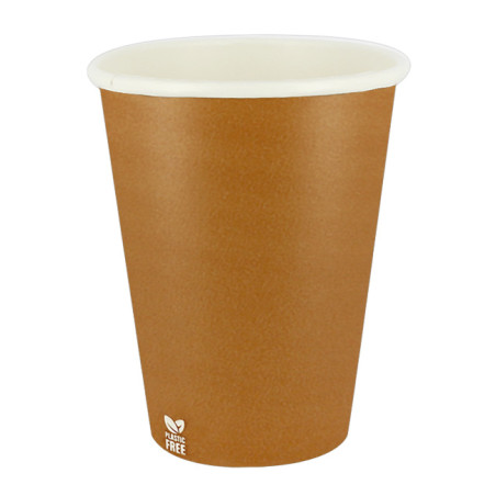 Plastikfreier Pappbecher 14 Oz/420ml "Karamell" Ø9,0cm (1.000 Stück)