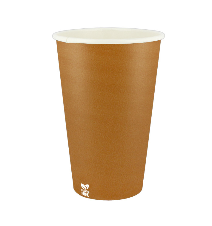 Plastikfreier Pappbecher 16 Oz/480ml "Karamell" Ø9,0cm (1.000 Stück) Plastikfreier Pappbecher 16 Oz/480ml "Karamell" Ø9,0cm (1.000 Stück)