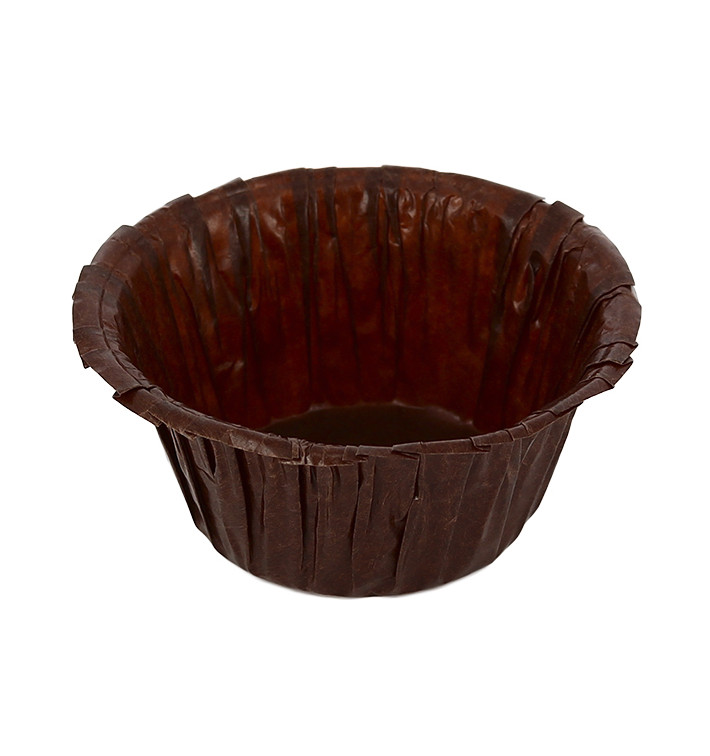 Muffinförmchen braun 4,9x3,8x7,5cm (1.400 Stück) Muffinförmchen braun 4,9x3,8x7,5cm (1.400 Stück)