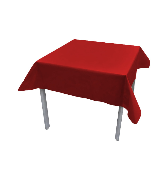 Tischläufer abgeschnitten "Novotex" Rot 120x120cm (150 Stück) Tischläufer abgeschnitten "Novotex" Rot 120x120cm (150 Stück)