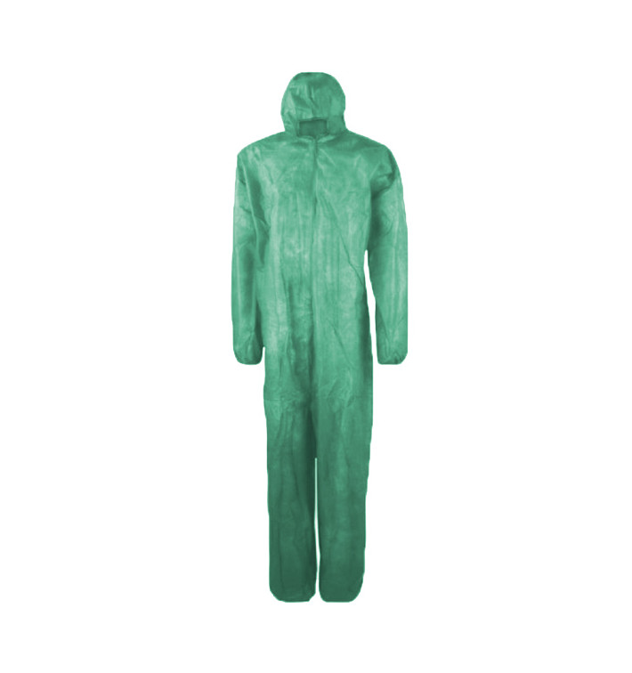 Schutzanzug PP mit Kapuze Grösse XL Grün (1 Stück) Schutzanzug PP mit Kapuze Grösse XL Grün (1 Stück)