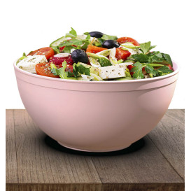 Wiederverwendbare langlebige PP Mineral Rosa 3.350ml Ø23,5cm (1 Stück)