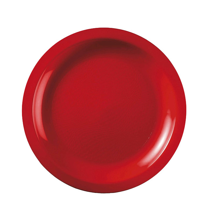 Plastikteller Flach Rot Round PP Ø185mm (50 Stück) Plastikteller Flach Rot Round PP Ø185mm (50 Stück)