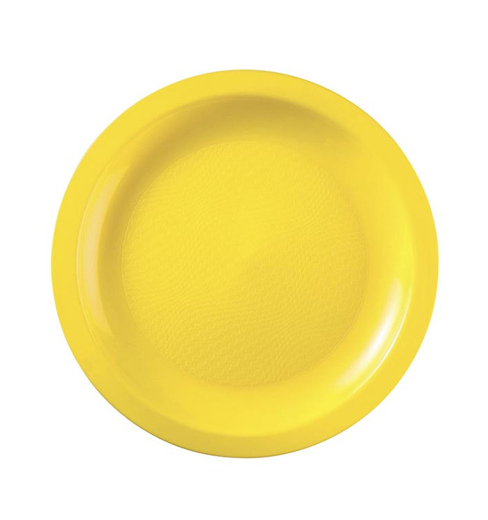 Plastikteller Flach Gelb Round PP Ø18,5cm (600 Stück) Plastikteller Flach Gelb Round PP Ø18,5cm (600 Stück)