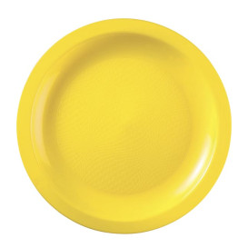 Plastikteller Flach Gelb Round PP Ø18,5cm (25 Stück)