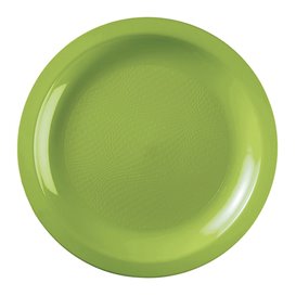 Plastikteller Flach Grasgrün Round PP Ø185mm (50 Stück)