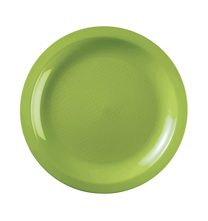 Plastikteller Flach Grasgrün Round PP Ø185mm (50 Stück) Plastikteller Flach Grasgrün Round PP Ø185mm (50 Stück)