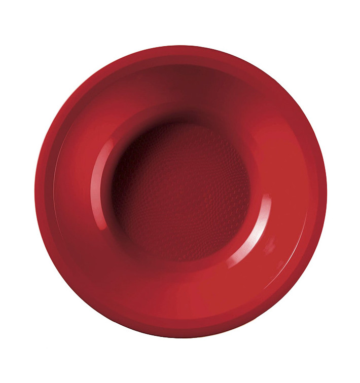 Plastikteller Rund Tief Rot Round PP Ø195mm (50 Stück) Plastikteller Rund Tief Rot Round PP Ø195mm (50 Stück)