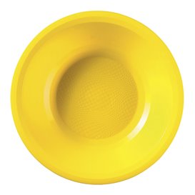 Plastikteller Rund Tief Gelb Round PP Ø195mm (50 Stück)