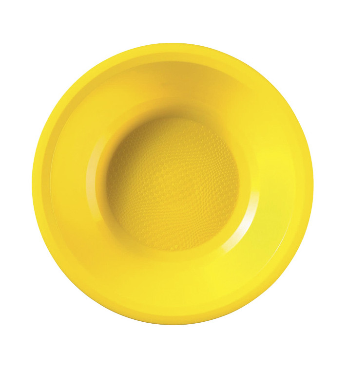 Plastikteller Rund Tief Gelb Round PP Ø195mm (50 Stück) Plastikteller Rund Tief Gelb Round PP Ø195mm (50 Stück)