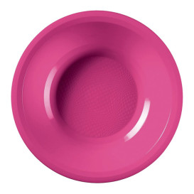 Plastikteller Rund Tief Fuchsia Round PP Ø195mm (600 Stück)