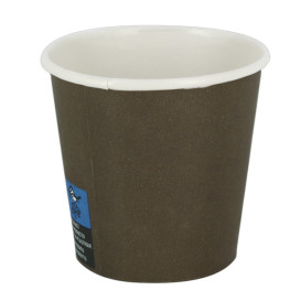 Bio Kaffeebecher To Go Braun 4Oz/120ml Ø6,2cm (3.000 Stück)