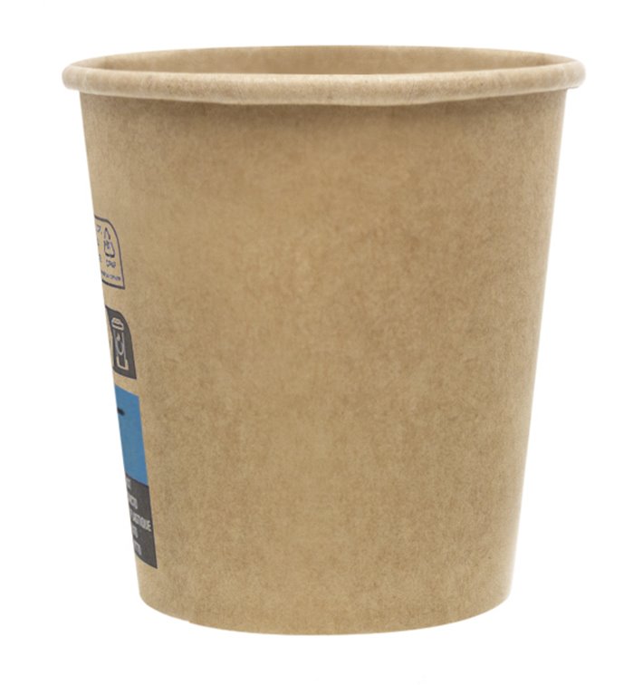 Bio Kaffeebecher To Go Braun 4Oz/120ml Ø6,2cm (3.000 Stück)