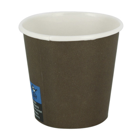 Bio Kaffeebecher To Go Braun 4Oz/120ml Ø6,2cm (3.000 Stück)
