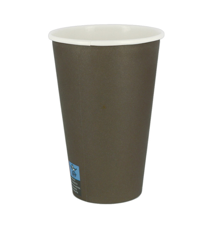 Karton Kaffeebecher to go Braun 12Oz/360ml Ø8,0cm (100 Stück) Karton Kaffeebecher to go Braun 12Oz/360ml Ø8,0cm (100 Stück)