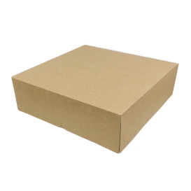 Kraftkarton-Box mit Klappe vorne 32x32+10cm (25 Stück)