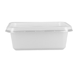 Behälter mit Plastikdeckel Transparent 127x91x42mm (1.000 Stück)