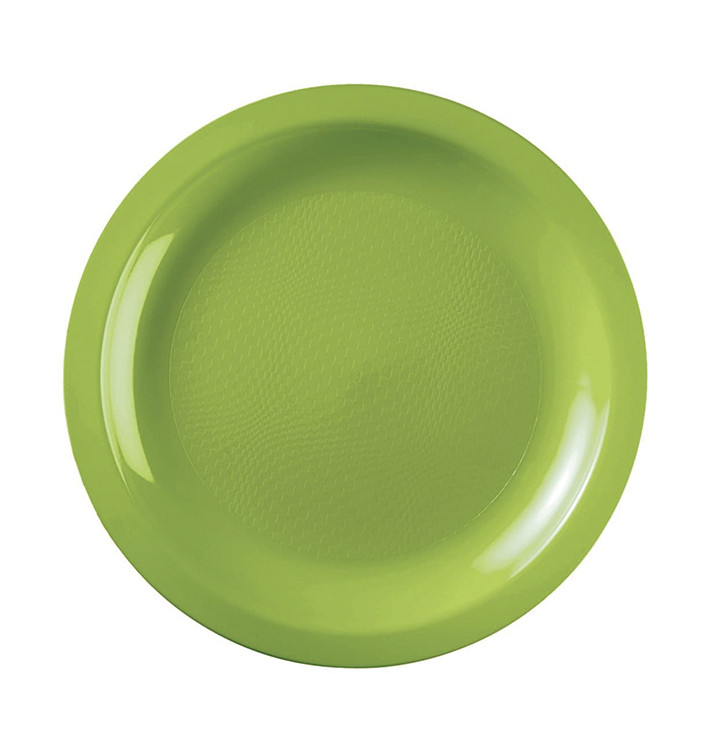 Plastikteller Flach Grasgrün Round PP Ø220mm (600 Stück) Plastikteller Flach Grasgrün Round PP Ø220mm (600 Stück)