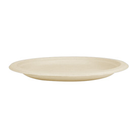 Teller Zuckerrohr-Fasern Natur Ø260mm (50 Stück)