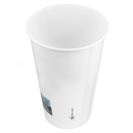 Karton Kaffeebeche 20 Oz/600ml Weiß Ø9,4cm (320 Stück)