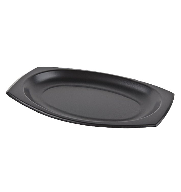 Styroportablett Schwarz mit Deckel 230x180mm (500 Stück)