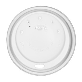 PlastikDeckel PS "Cappuccino" Weiß Ø9,4cm (1000 Stück)