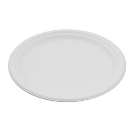 Teller Zuckerrohr Weiß Ø260mm (25 Stück)
