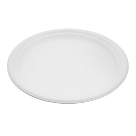 Teller Zuckerrohr Weiß Ø260mm (50 Stück)