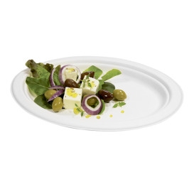 Tablett Zuckerrohr Weiß 260x190mm (400 Stück)