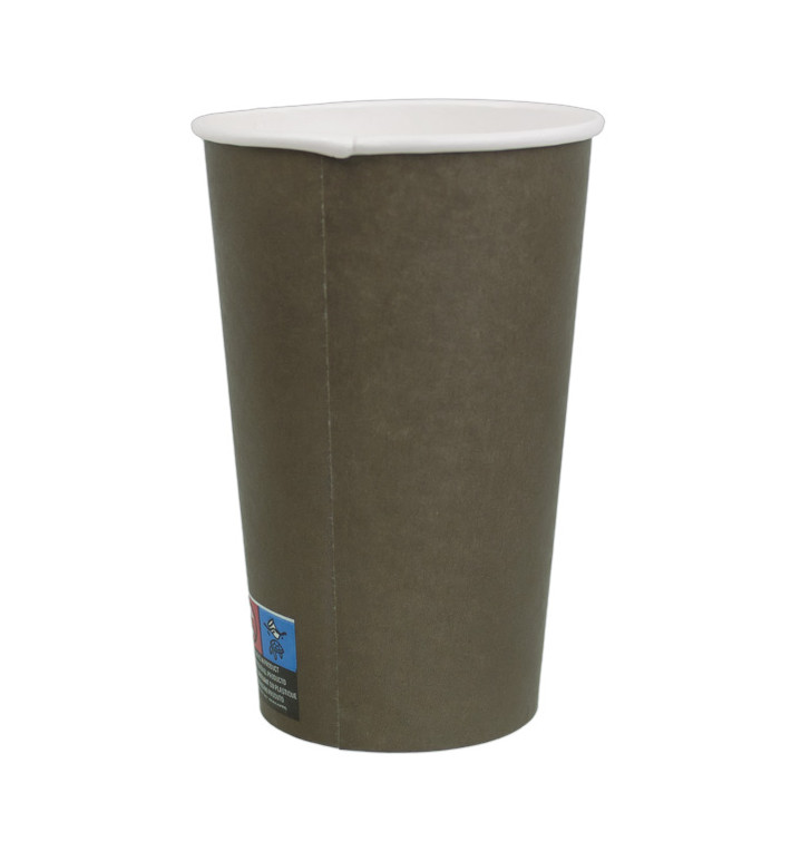 Kaffeebecher Braun 16Oz/480ml Ø9,0cm (50 Stück) Kaffeebecher Braun 16Oz/480ml Ø9,0cm (50 Stück)