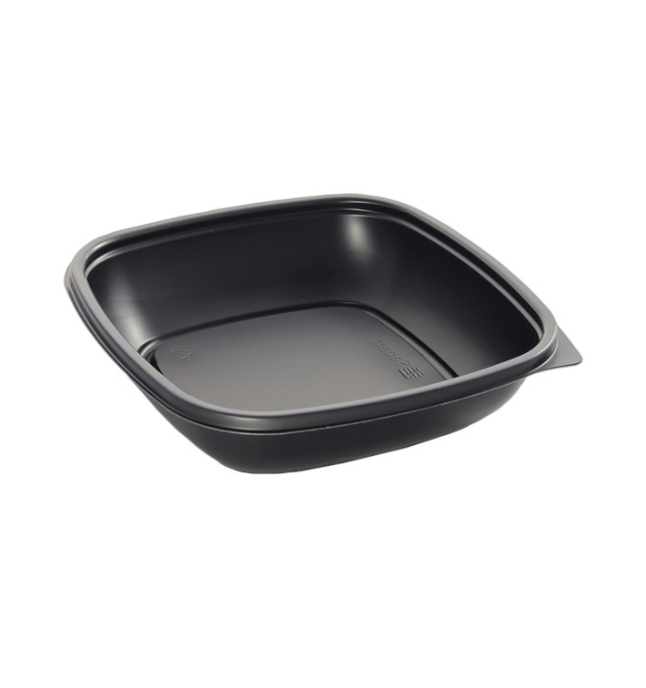 Plastikbehälter schwarz 500ml 16,5x16,5x4cm (50 Stück) Plastikbehälter schwarz 500ml 16,5x16,5x4cm (50 Stück)