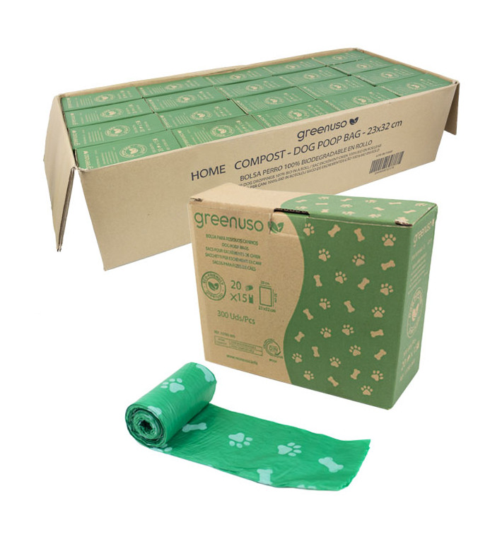 Plastiktüte für Hundekot 100% bio 23x32cm (6.000 Stück)